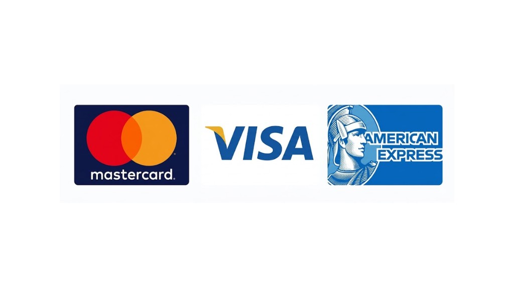 Mastercard, VISA American Express